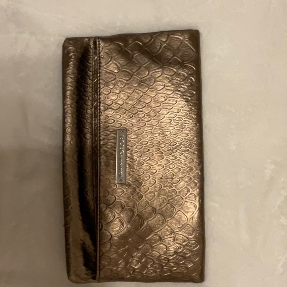 BCBGeneration Bronze Fold-over Clutch